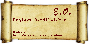 Englert Oktávián névjegykártya